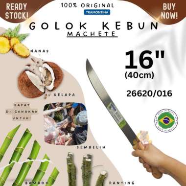 Made in Brazil Tramontina Golok parang 40cm Machete knife 16in panjang Kayu