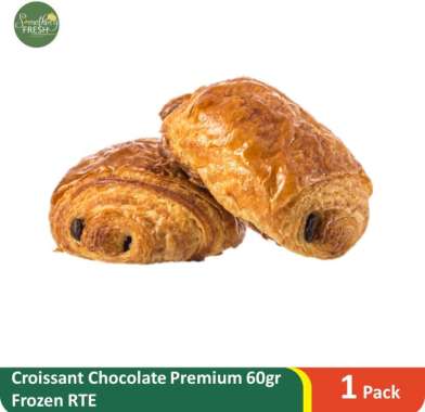Croissant Choco Premium 60gr Frozen (Ready To Eat)