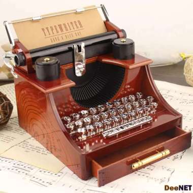 Typewriter Music Box - Kotak music model mesin tik - YL2021