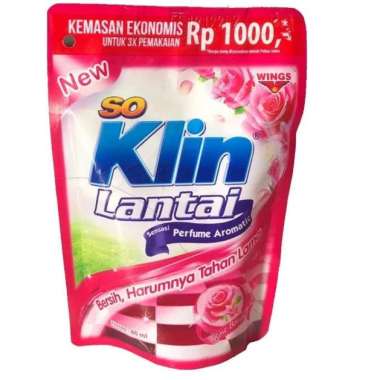 SOKLIN LANTAI 60ml POUCH SEREH LEMON GRASS GOLD HIJAU CITRUS LEMON FRUITY APPLE FLORAL LAVENDER UNGU