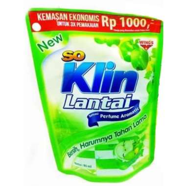 SOKLIN LANTAI 60ml POUCH SEREH LEMON GRASS GOLD HIJAU CITRUS LEMON FRUITY APPLE FLORAL LAVENDER UNGU