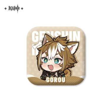 Gorou Genshin Offline Store Theme PU Badge 5cm - Genshin Impact