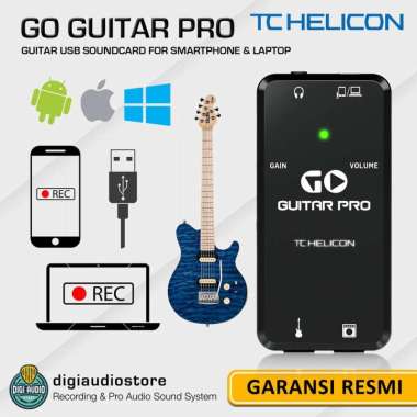 TC HELICON GO GUITAR PRO - Portable USB Soundcard Interface Recording untuk Smartphone IOS Android M