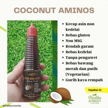 Coconut Aminos Sauce 300ml ( Kecap Asin Kelapa Non Soya ) Djoeragan R