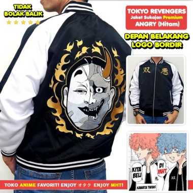 Jaket Angry Souta Kawata Tokyo Revengers Bomber Sukajan Anime BORDIR XXL