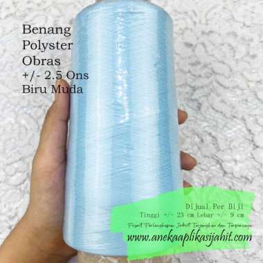 2.5 ONS BENANG OBRAS SEDANG / BENANG POLYSTER OBRAS / BENANG OBRAS POLISTER PEACH