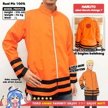 Jaket Naruto Hokage 7 - Kostum Anime Cosplay XL