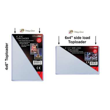Ultra Pro 4x6" 6x4" Top Side Load Toploader 4R 4x6 Foto KPOP Postcard Casing portrait landscape Fram