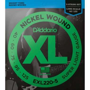 D'addario EXL220-5 - Nickel Wound Electric Bass 5-String