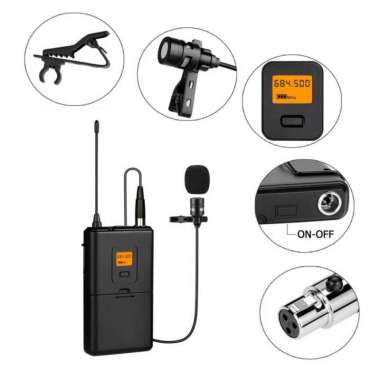 Fifine K037 - Professional Lavalier Wireless Microphone System