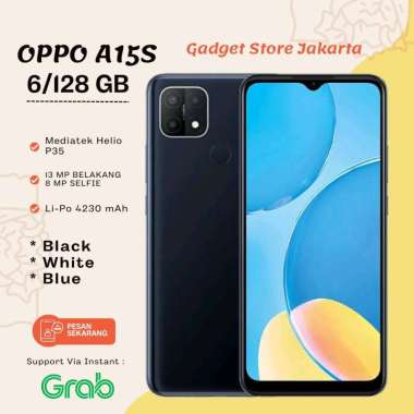 OPPO A15S RAM 6/128GB GARANSI 1 TAHUN