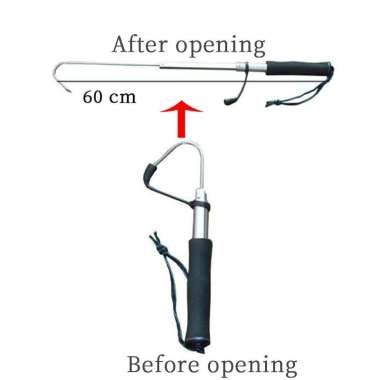 Gancu ikan telekopik Pengait Ikan Teleskopik alat kait ikan ganco SMAL