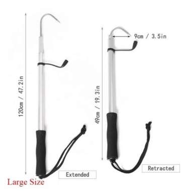 Gancu ikan telekopik Pengait Ikan Teleskopik alat kait ikan ganco LARGE
