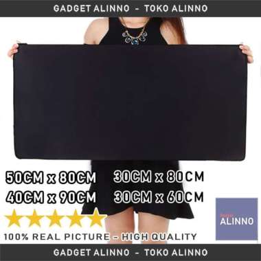 MOUSEPAD HITAM POLOS MOUSEPAD PANJANG HITAM POLOS FULL HITAM MOUSE PAD POLOS 90X40