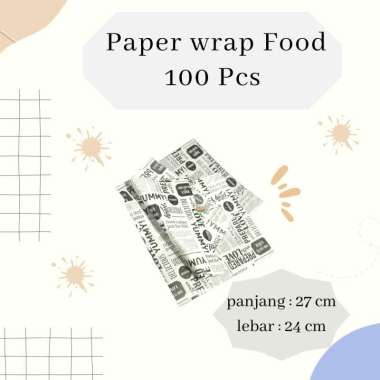 PAPER WRAP FOOD 100 LBR