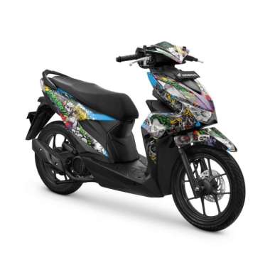 Decal Full body Motor Honda Beat Fi 2020 2021 2022 2023 Joker Biru