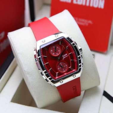 JAM WANITA EXPEDITION E6782 E 6782 BFRSSRE SILVER RED RUBBER ORIGINAL