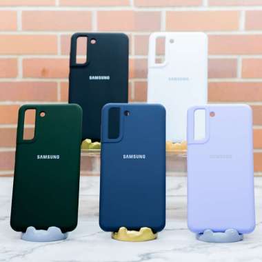 Samsung Galaxy S21 FE S21FE 5G Silicone Full Cover Soft Case Casing Original Lavender