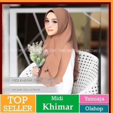 Jilbab Khimar Instan Ceruty Syari Daily Basic Ori Flow Army