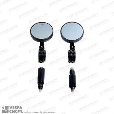 Spion Bar End Mirror Rizoma Puig Black Vespa Sprint Primavera Lx Gts