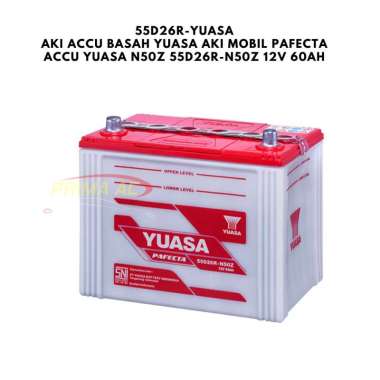 AKI ACCU BASAH YUASA AKI MOBIL PAFECTA ACCU YUASA N50Z 55D26R-N50Z 12V 60AH 55D26R-YUASA AKI MOBIL C