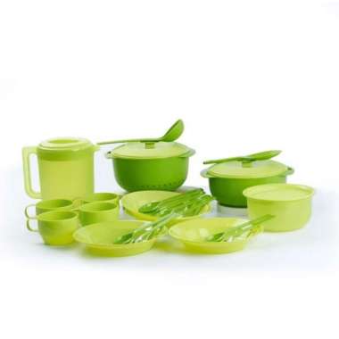 CPM Madeline Serving Party Set 18 pcs Prasmanan Set - Hijau