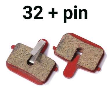 Disc Brake Pad 32 + Pin Kampas Rem Cakram Sepeda Lipat Seli MTB for Genio Pacific Vertex dll
