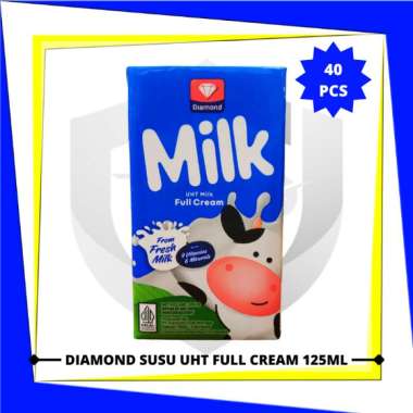 Promo Harga Diamond Milk UHT Full Cream 125 ml - Blibli