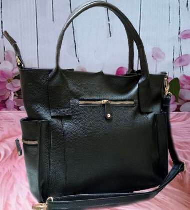 Bossindo tas asli kulit, tas wanita ukuran besar, tas garut, tas selempang