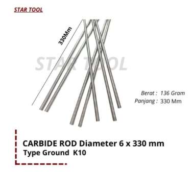 Carbide Rod 6 x 330mm
