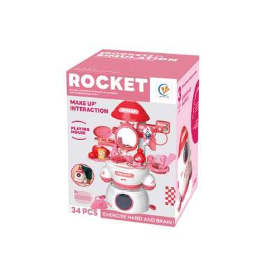 OEM SK-M323 Mainan Masak Masakan Anak Pretend Play Set Motif Rocket / Mainan Edukasi Kitchen Set Kid