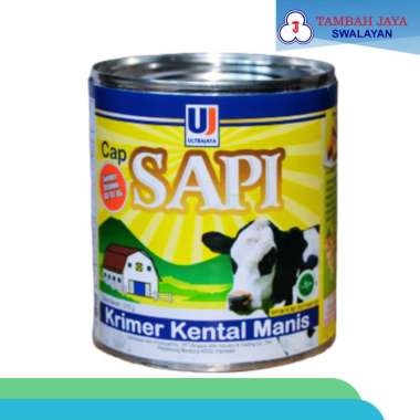 Ultra Jaya Cap Sapi Krimer Kental Manis 375gr -8998009011047