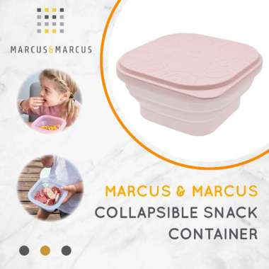 Marcus & Marcus Collapsible Snack Container Pastel Pink