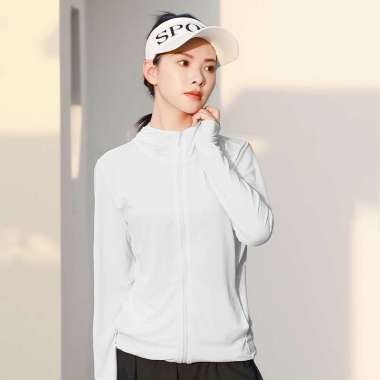 Pelindung Matahari Wanita Pakaian Jaket Anti Sinar Matahari Gray M
