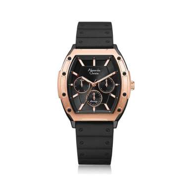 Alexandre Christie 6628BFR Jam Tangan Wanita Hitam Rosegold