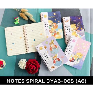 Buku Diary / Agenda Spiral A6 Glitter Motif Le Petit Prince Isi 116 Halaman CYA6-068 B