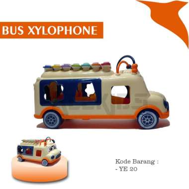 Acekids Mainan Alat Musik Bus Musik Xylophone Puzzle Murah Original - YE20