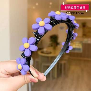 FG Bando Anak Bandana Kepang Motif Karakter Lucu Bando Jepit Anak Model Buah Bunga Hairband Korea Im