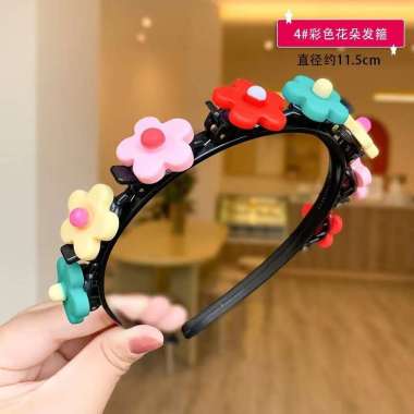 FG Bando Anak Bandana Kepang Motif Karakter Lucu Bando Jepit Anak Model Buah Bunga Hairband Korea Im