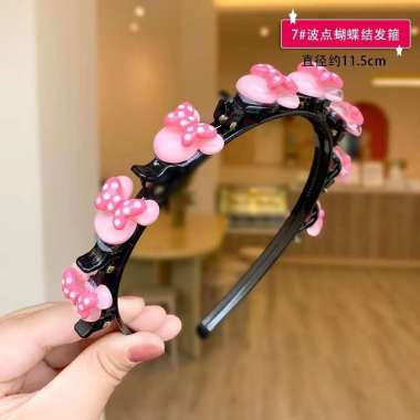 FG Bando Anak Bandana Kepang Motif Karakter Lucu Bando Jepit Anak Model Buah Bunga Hairband Korea Im