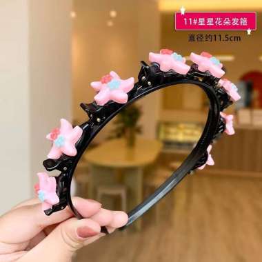 FG Bando Anak Bandana Kepang Motif Karakter Lucu Bando Jepit Anak Model Buah Bunga Hairband Korea Im