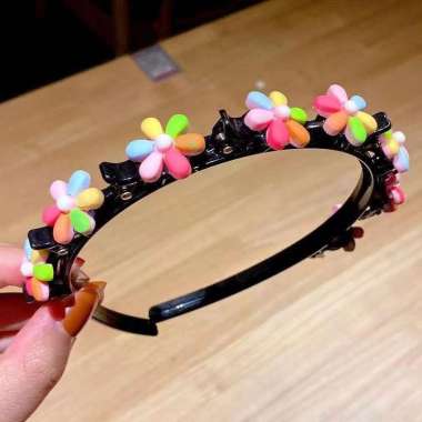 FG Bando Anak Bandana Kepang Motif Karakter Lucu Bando Jepit Anak Model Buah Bunga Hairband Korea Im