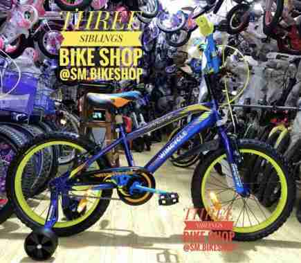 SEPEDA BMX WIMCYCLE DRAGSTER 18 INCH WARNA BIRU