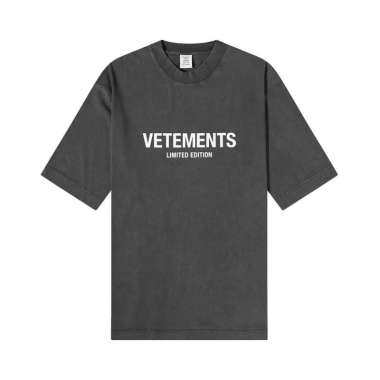 [12.12 Dealcember] Vetements Logo Limited Edition T-Shirt Black S Black