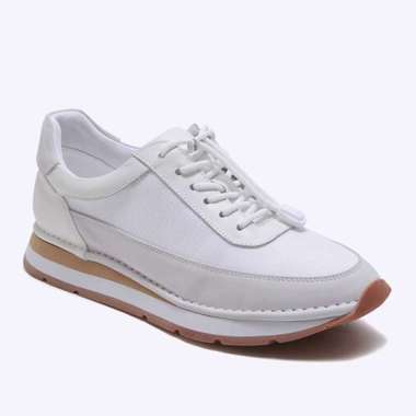 EM63 EVERBEST SEPATU SNEAKER PRIA ORIGINAL SNEAKERS KULIT CASUAL KETS PUTIH WHITE
