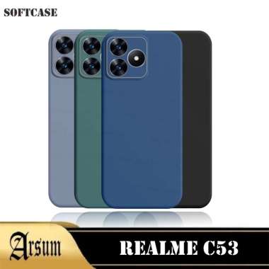 Case REALME C53 Softcase Silicon Warna REALME C53 HITAM