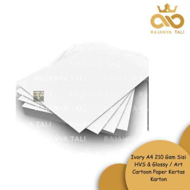 ivory a4 210 gsm sisi hvs & glossy / art cartoon paper kertas karton Multicolor