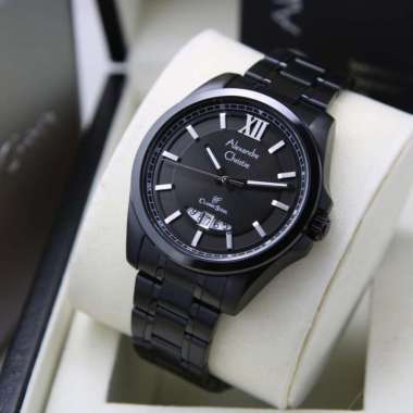 JAM TANGAN PRIA ALEXANDRE CHRISTIE ORIGINAL AC 8659 MD FULL BLACK
