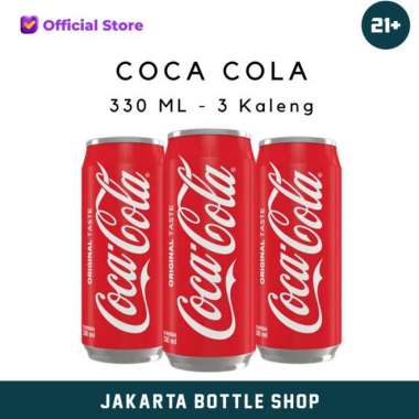 Coca Cola 330 Ml Kaleng - 3 Kaleng 250 ml