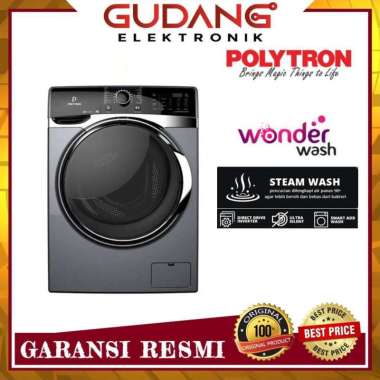 MESIN CUCI 1 TABUNG POLYTRON PFL 7103 FRONT LOAD 7KG POLYTRON PFL7103 OTOMATIS